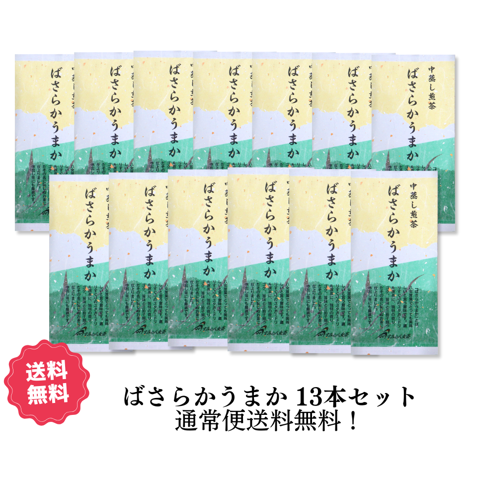 新茶 ばさらかうまか 13本セット【期間限定】